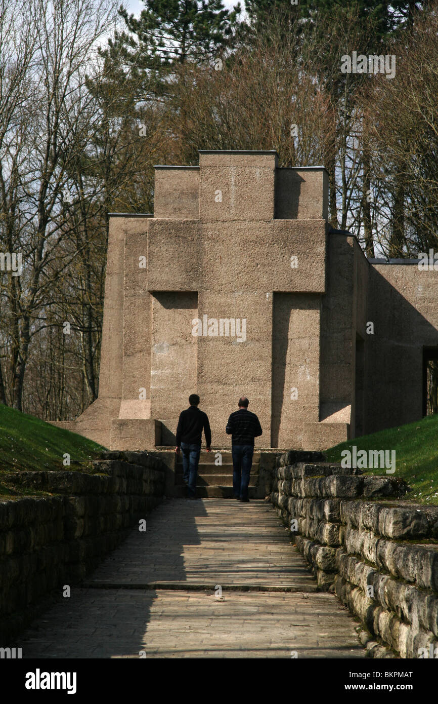 Memoire des Soldats Francais "Tranchee des Baionnettes", Verdun, Lothringen, Frankreich Stockfoto