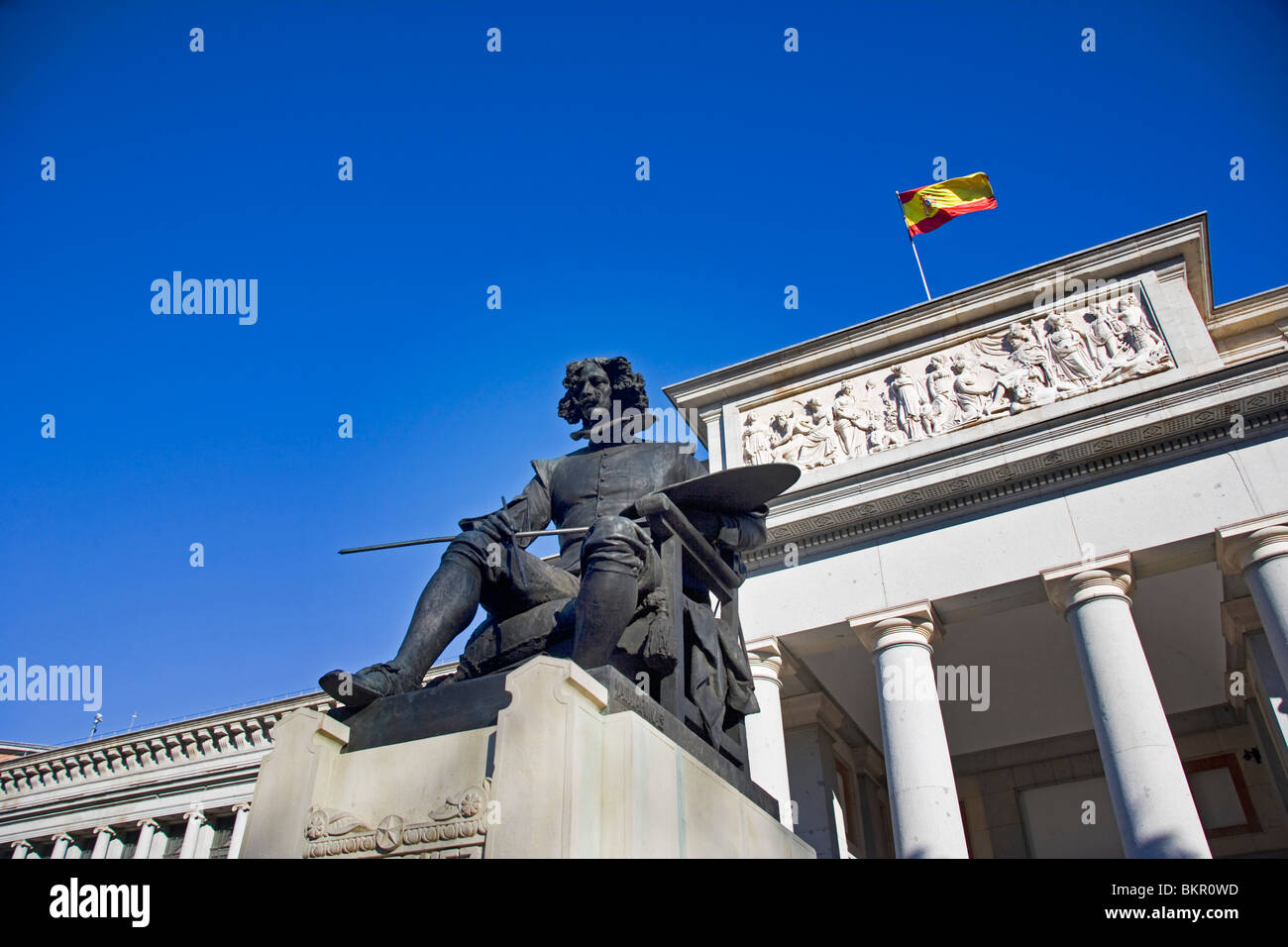 Statue von Velazquez vor Museo del Prado, Madrid, Spanien, Europa Stockfoto