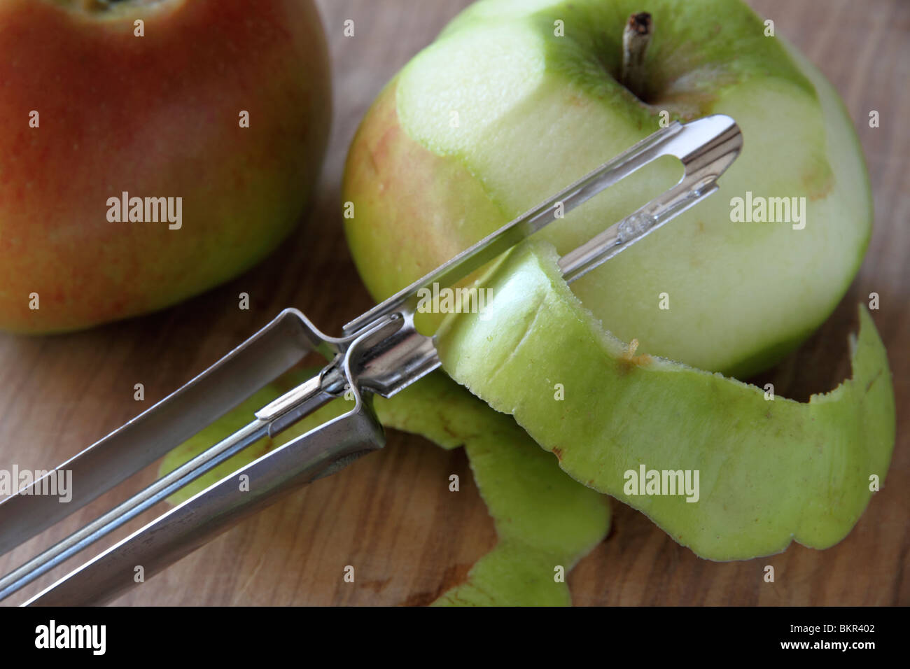 Bramley Äpfel kochen Stockfoto