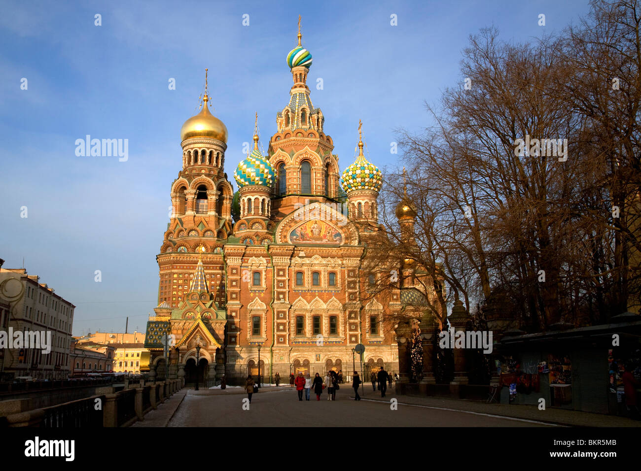 Russland, St.Petersburg; Der Auferstehungskirche / Kirche auf Auferstehungskirche, erbaut, wo Alexander II. im Jahre 1881 ermordet wurde Stockfoto