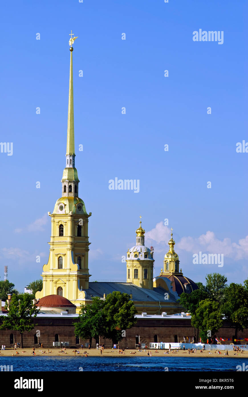 Russland, St. Petersburg. Die Peter-Paul-Festung. Stockfoto
