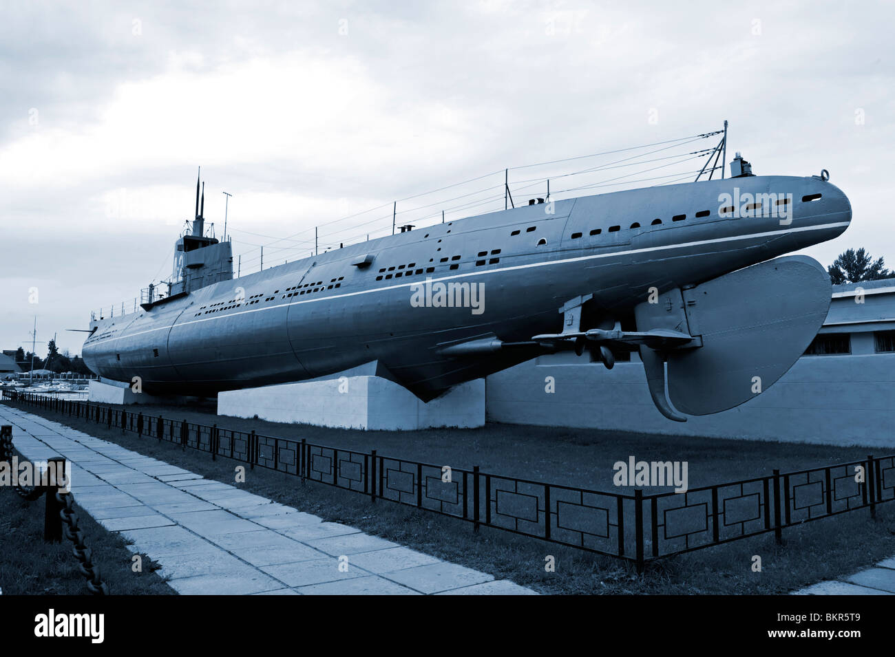 Russland, St. Petersburg. U-Boot-Museum. Stockfoto