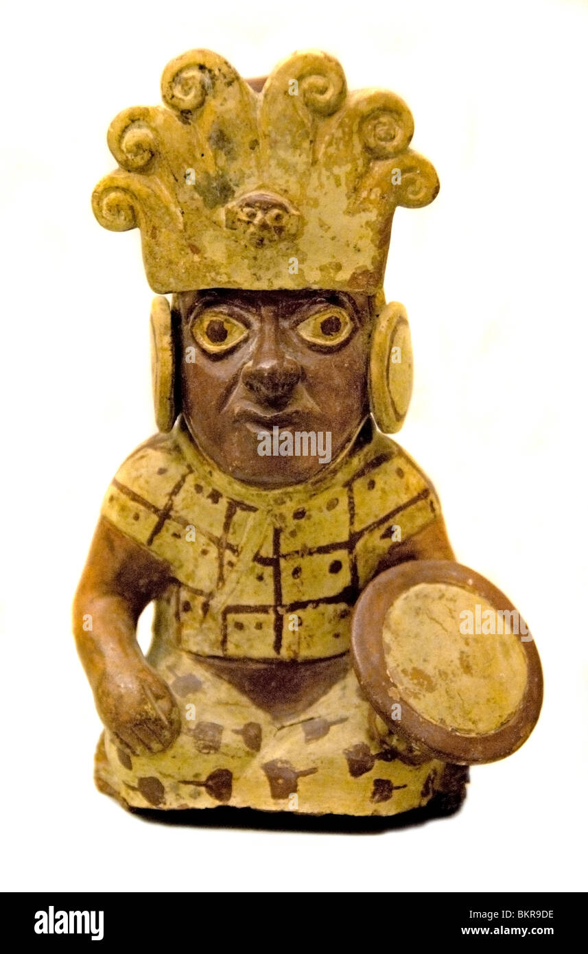 Mochica Krieger 100 700 AD Peru Peru Stockfoto