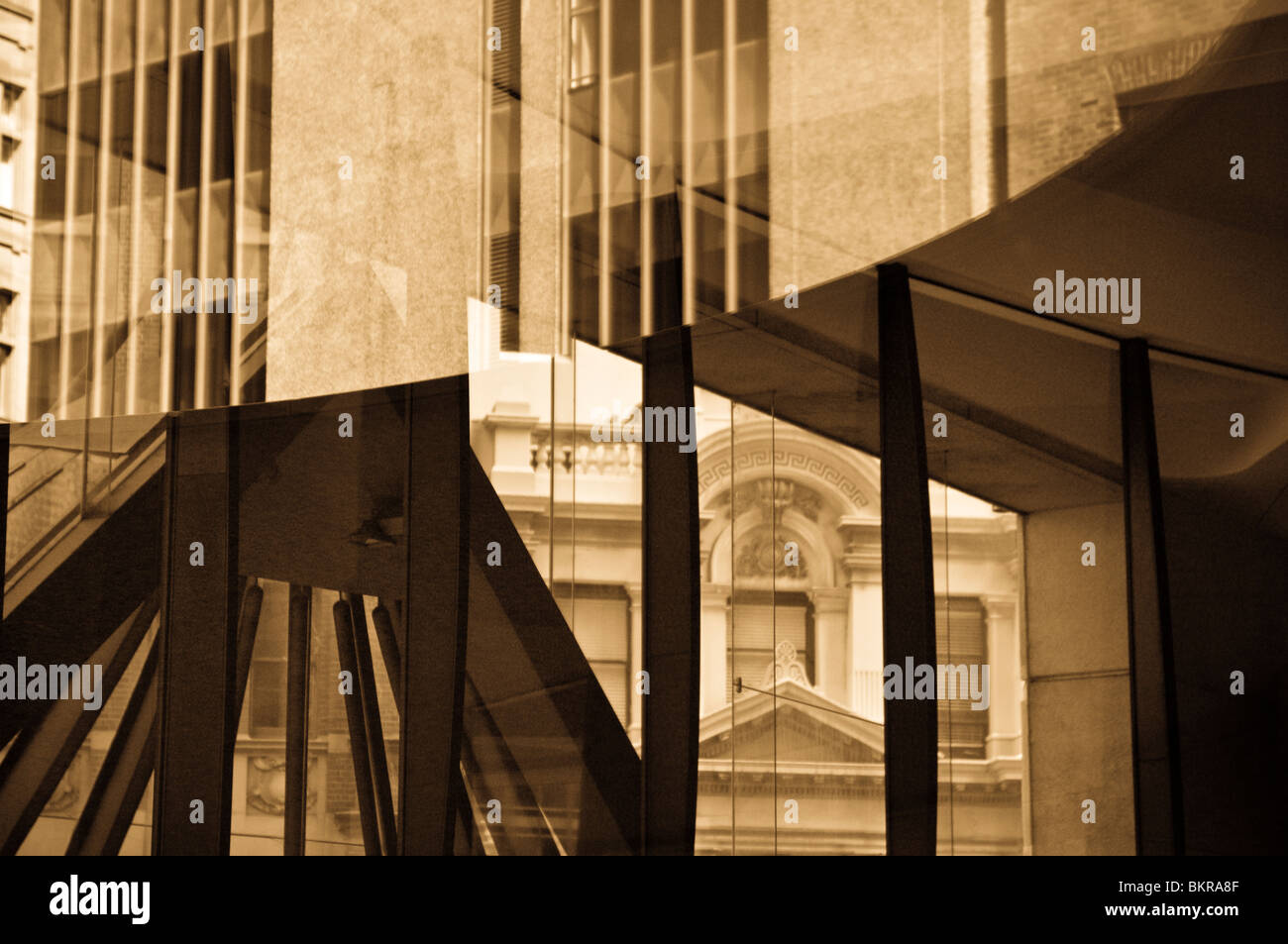 Abstrakte Muster, Central Business District Architektur, Sydney, Australien Stockfoto