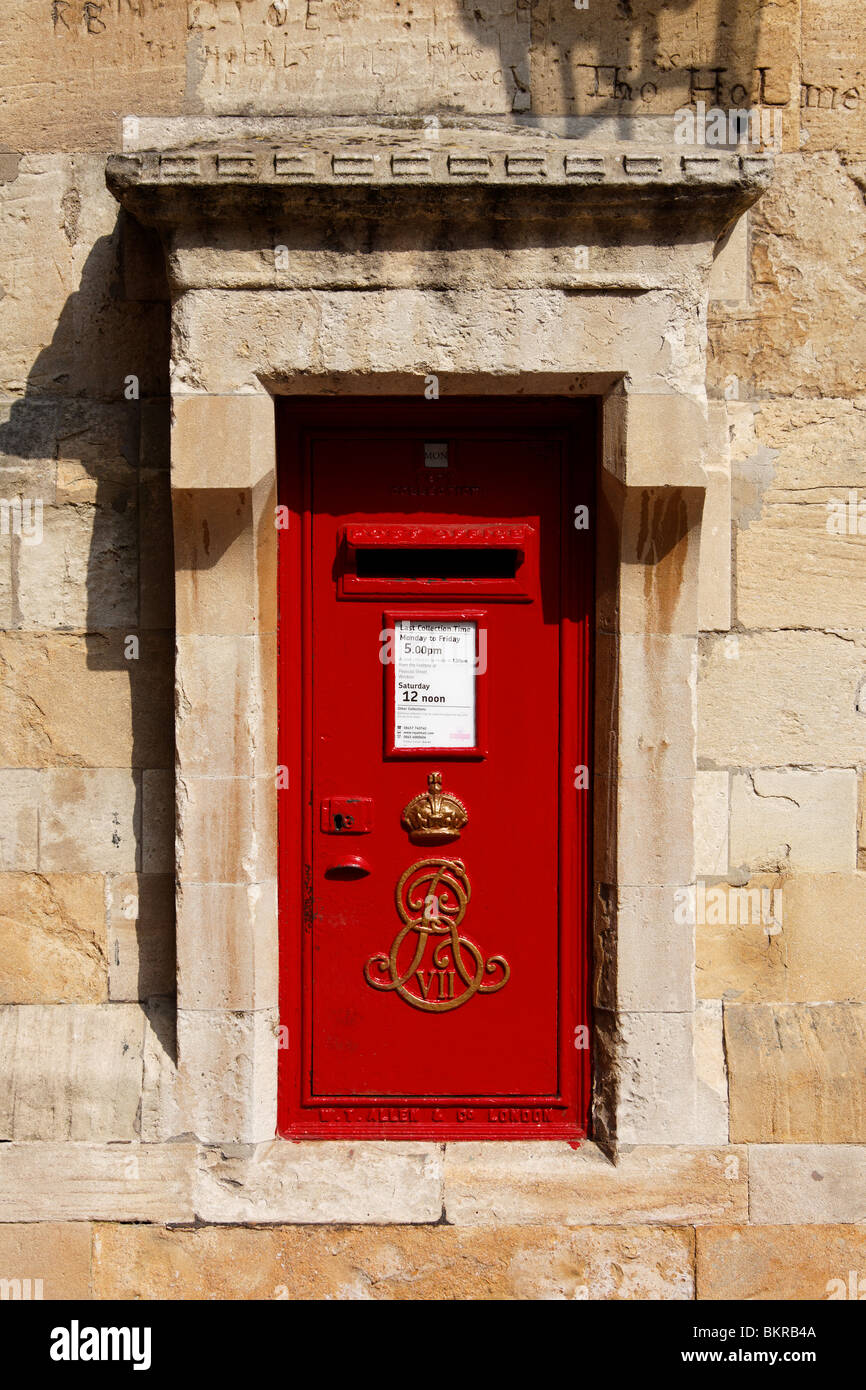 Briefkasten in Windsor Castle, England, aus der Regierungszeit von König Edward VII. (1901-1910) Stockfoto