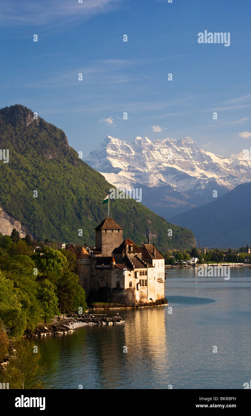 Chateau de Chillon, Schweiz Stockfoto