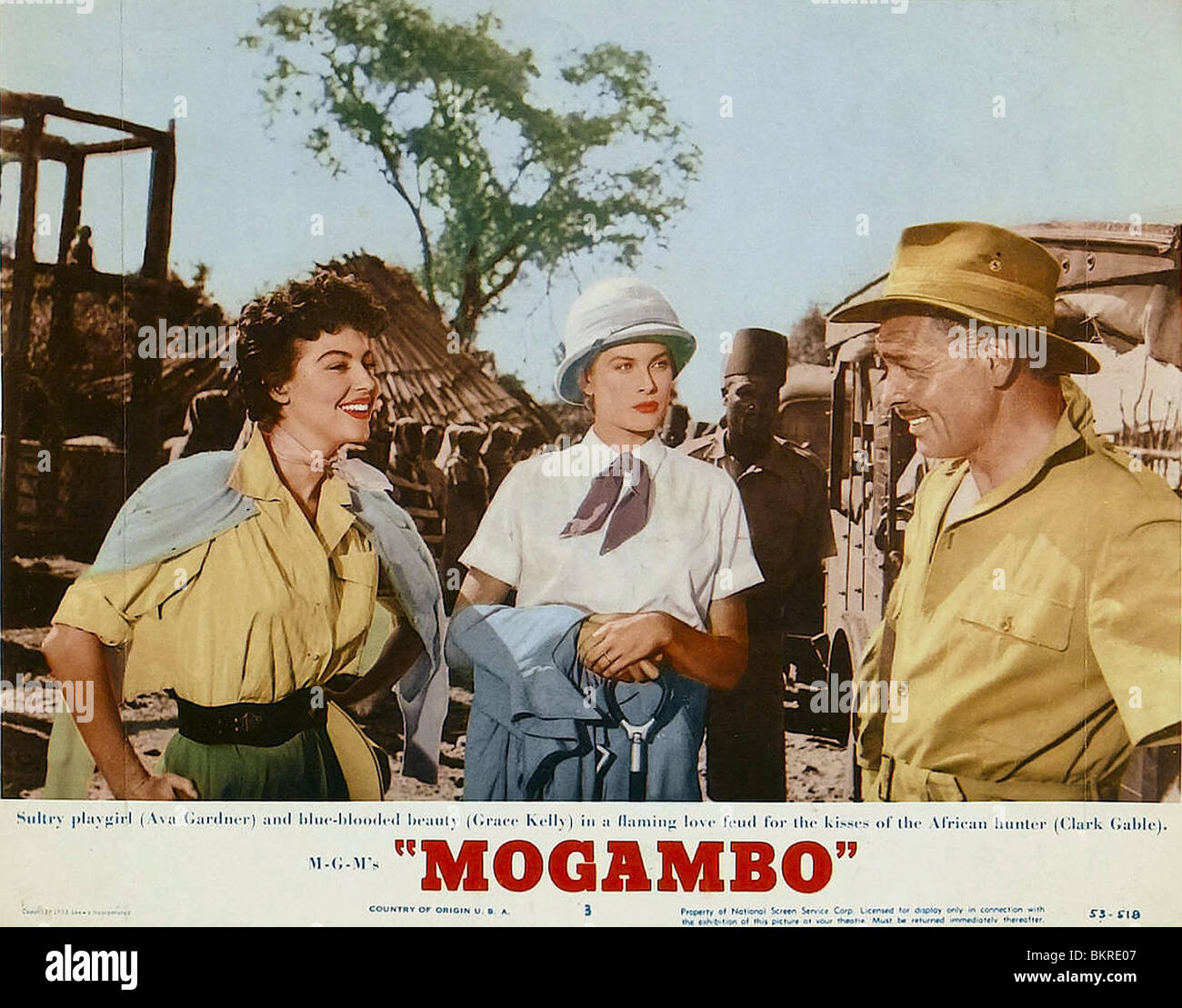 MOGAMBO (1953) AVA GARDNER, CLARK GABLE, GRACE KELLY JOHN FORD (DIR) 008 Stockfoto