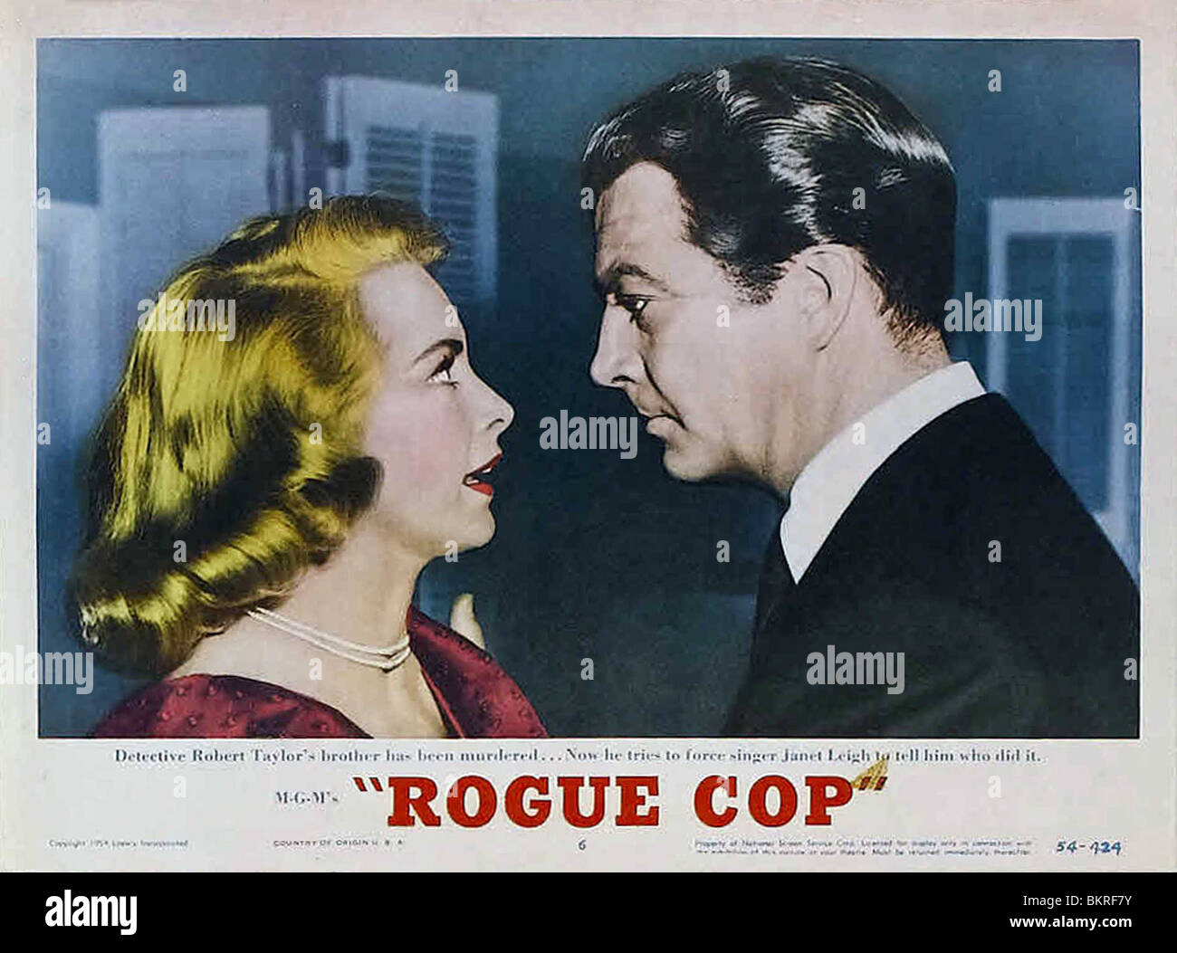 ROGUE COP (1954) JANET LEIGH, ROBERT TAYLOR ROB ROWLAND (DIR) ROGC 004 Stockfoto