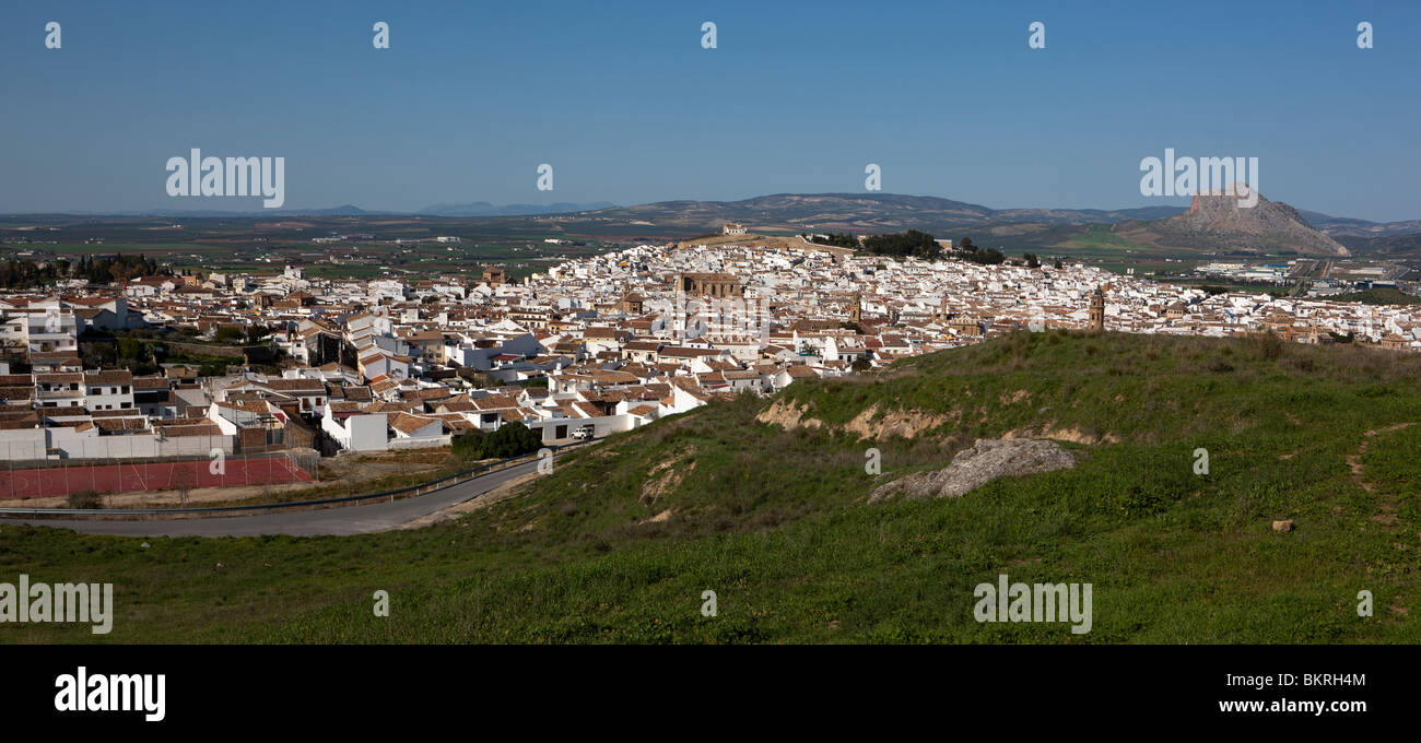 Über den Dächern von Antequera. Andalusien. Spanien Stockfoto