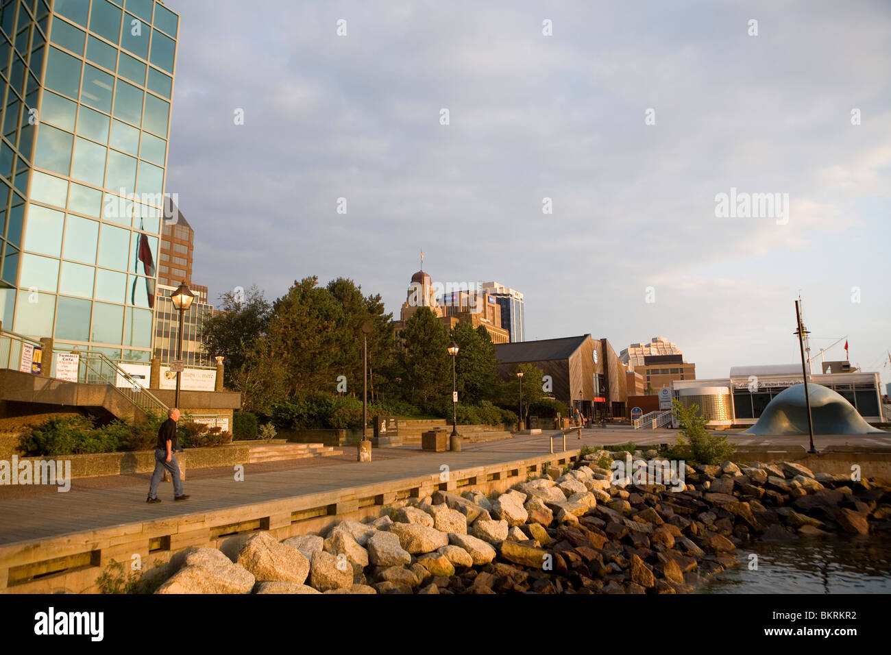 Halifax Waterfront im Morgengrauen Stockfoto