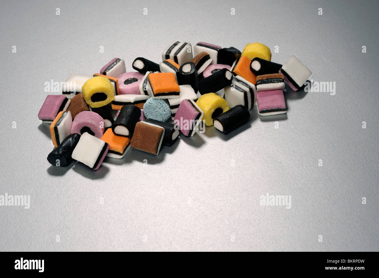 Liquorice Allsorts Stockfoto