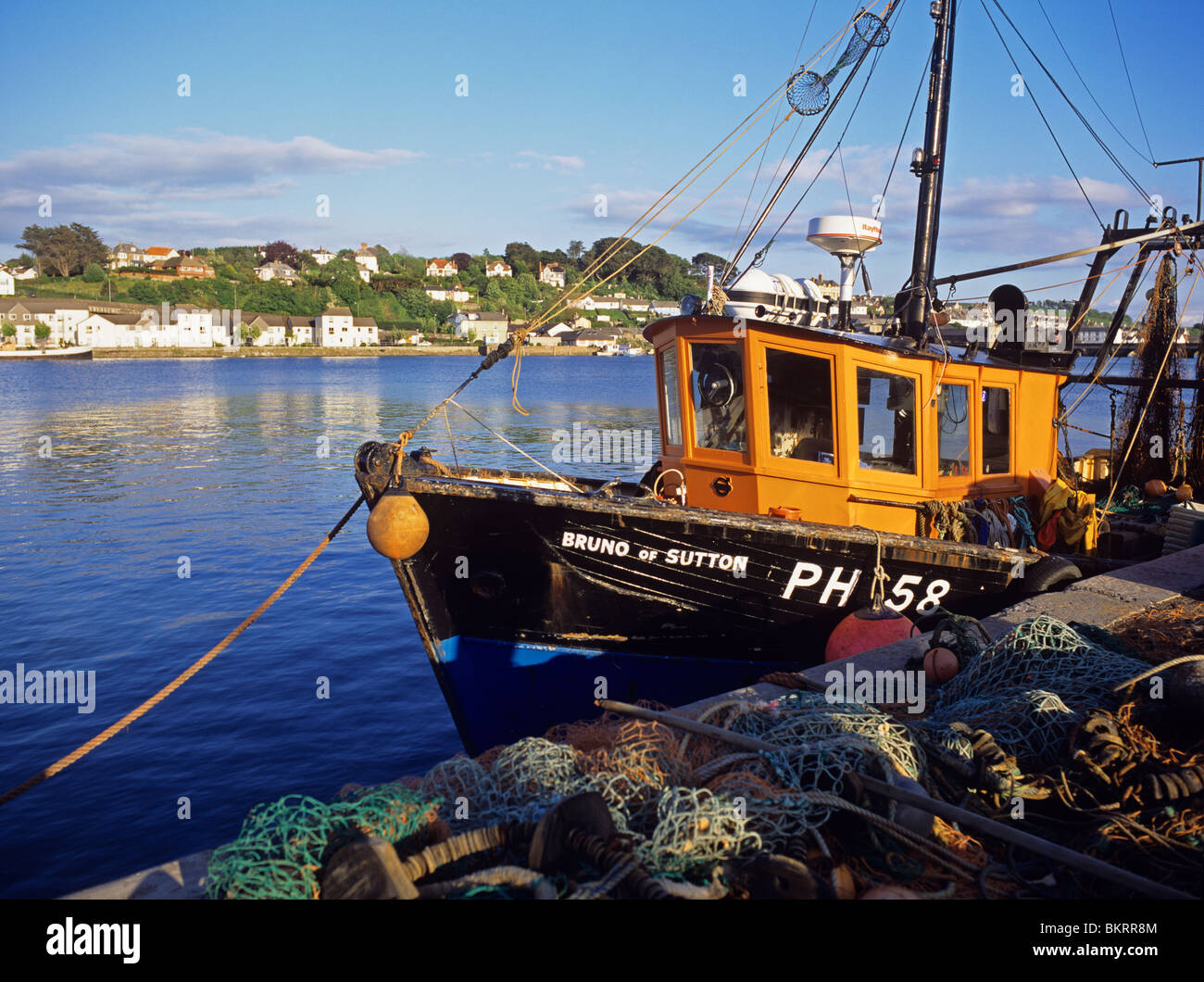 Bunte Bideford Kai Stockfoto