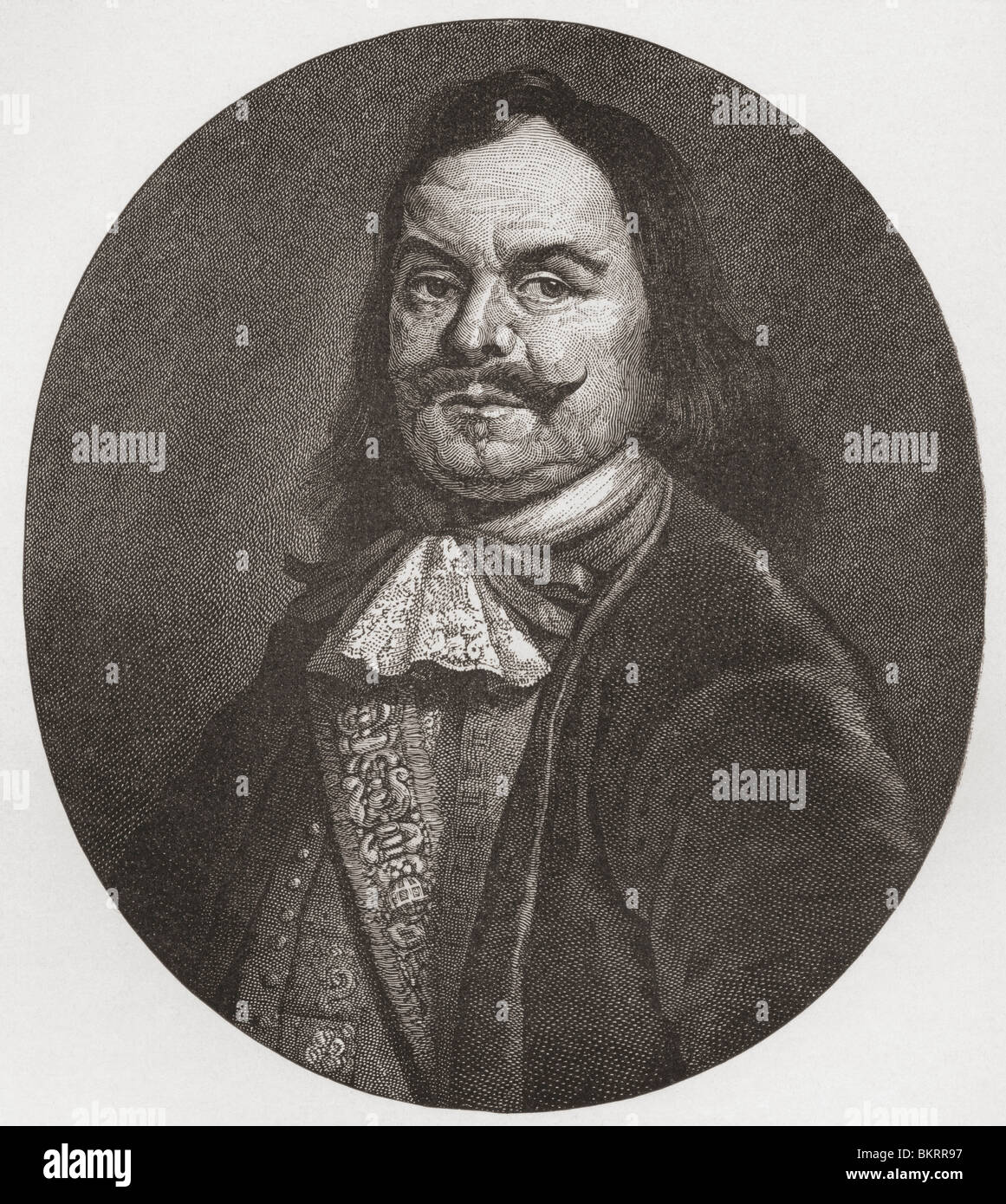 Michiel Adriaenszoon de Ruyter, 1607-1676. Niederländische Admiral. Stockfoto