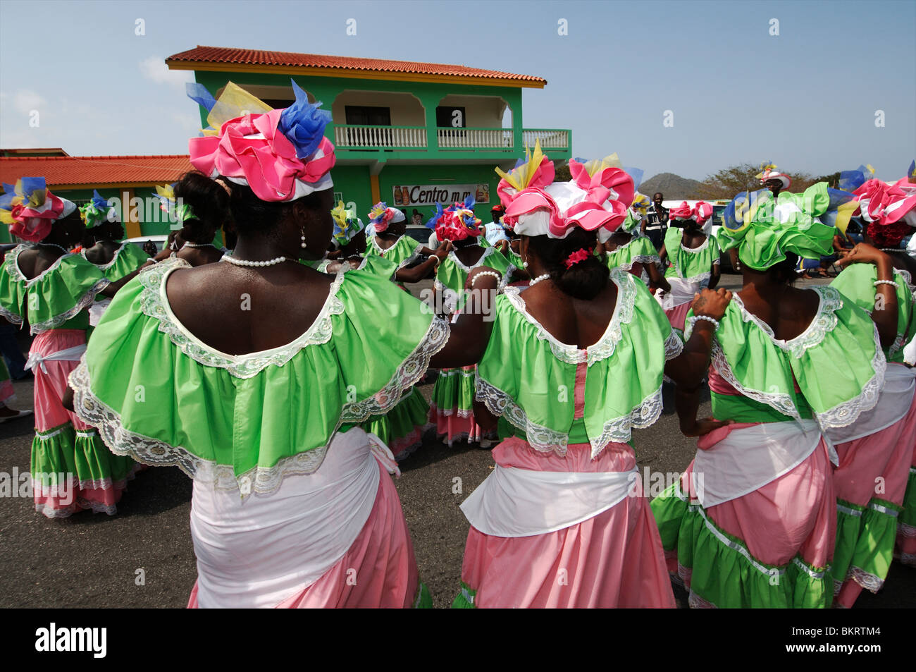 Curacao, Seu Erntedankfest parade Stockfoto