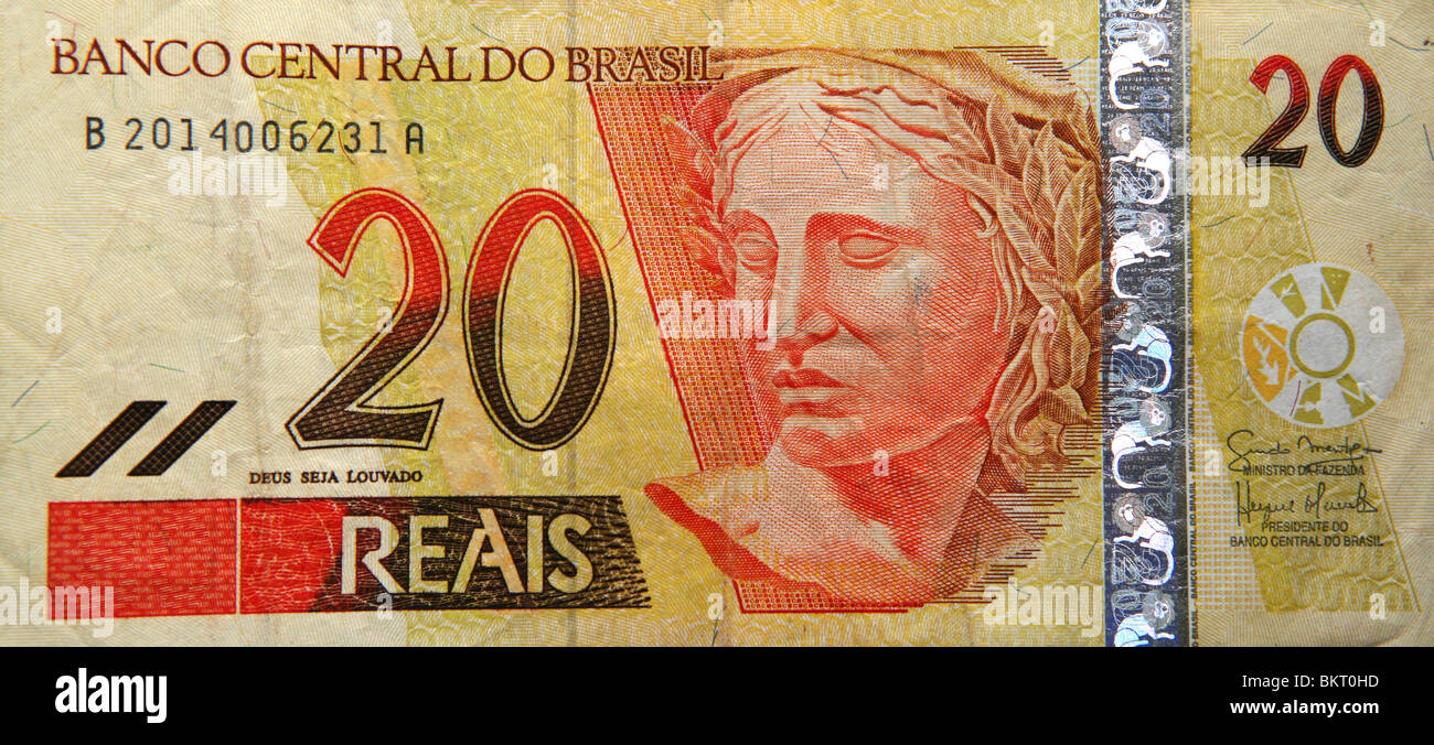 Rial ist die brasilianische Währung Stockfoto