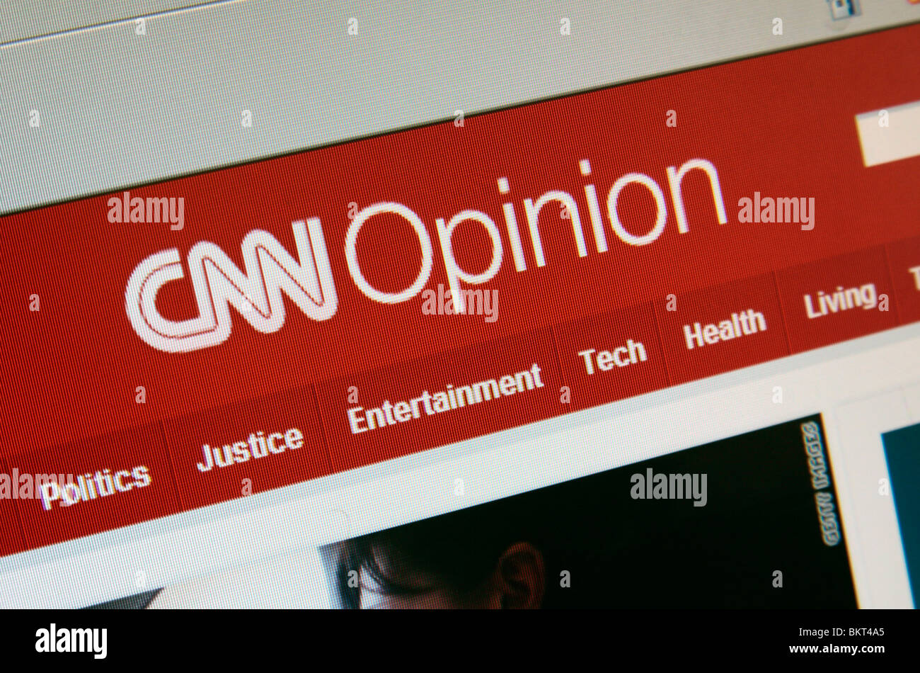 Einen Screenshot der Meinung Seite der CNN-Website. April 2010 Stockfoto