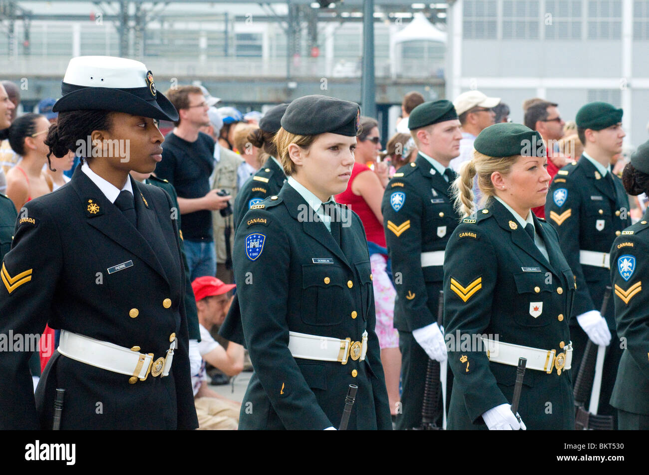 Kanadische Armee Parade Montreal Kanada Stockfotografie Alamy