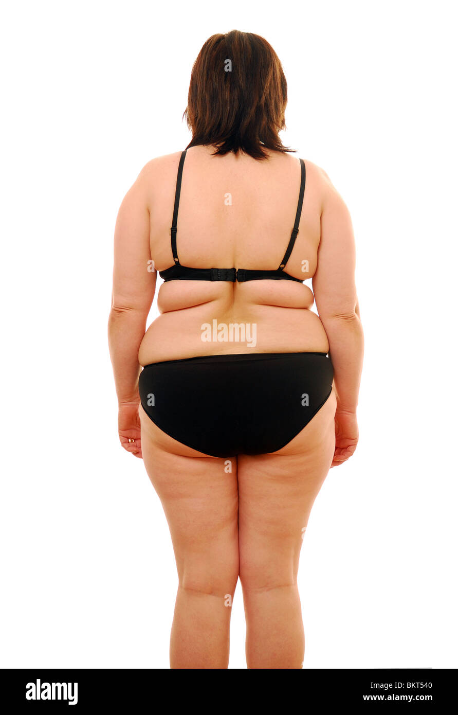 Frau, die seit gut essen Stockfoto