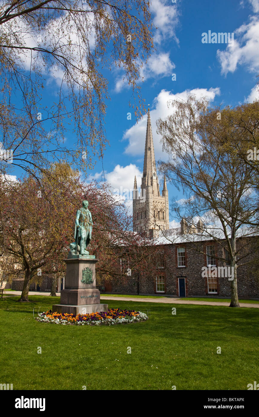 Norwich Kathedrale Norfolk Stockfoto