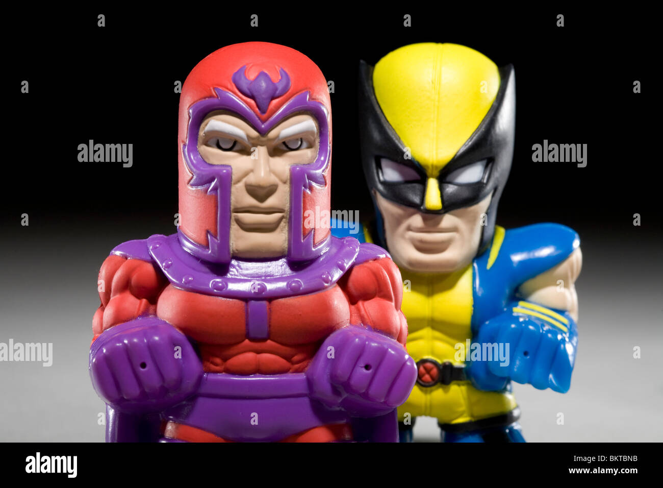 Nahaufnahme von Marvel Superhelden Squirterin Spielzeug Stockfoto