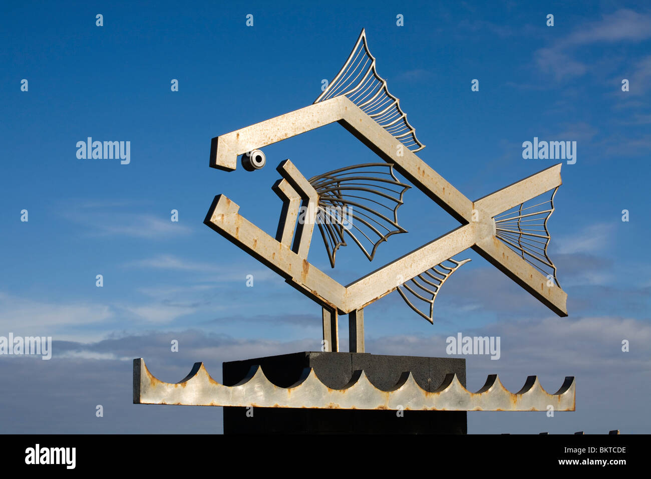 Stahl Fisch in Garachico, Teneriffa Stockfoto