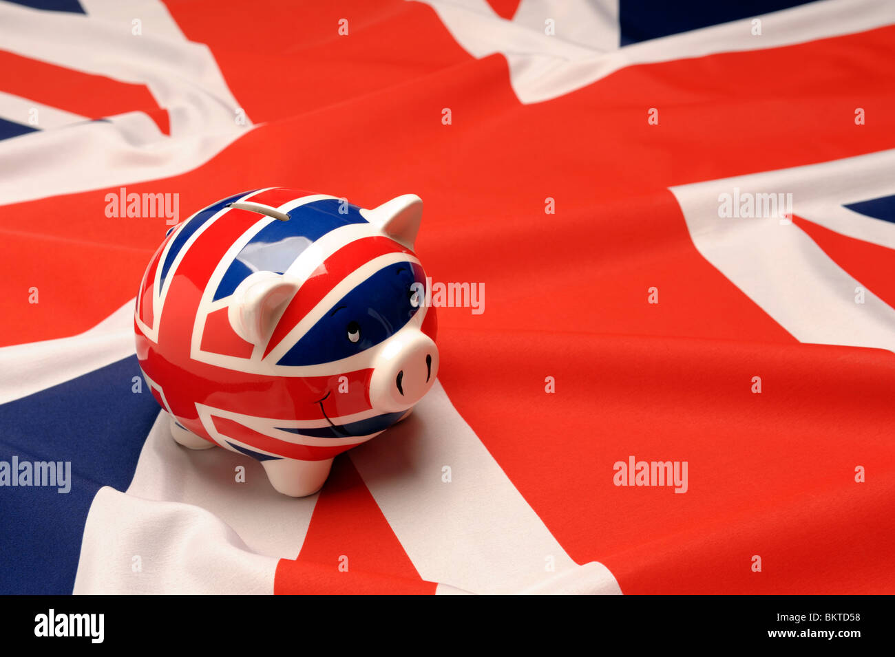 UK-Sparschwein Stockfoto