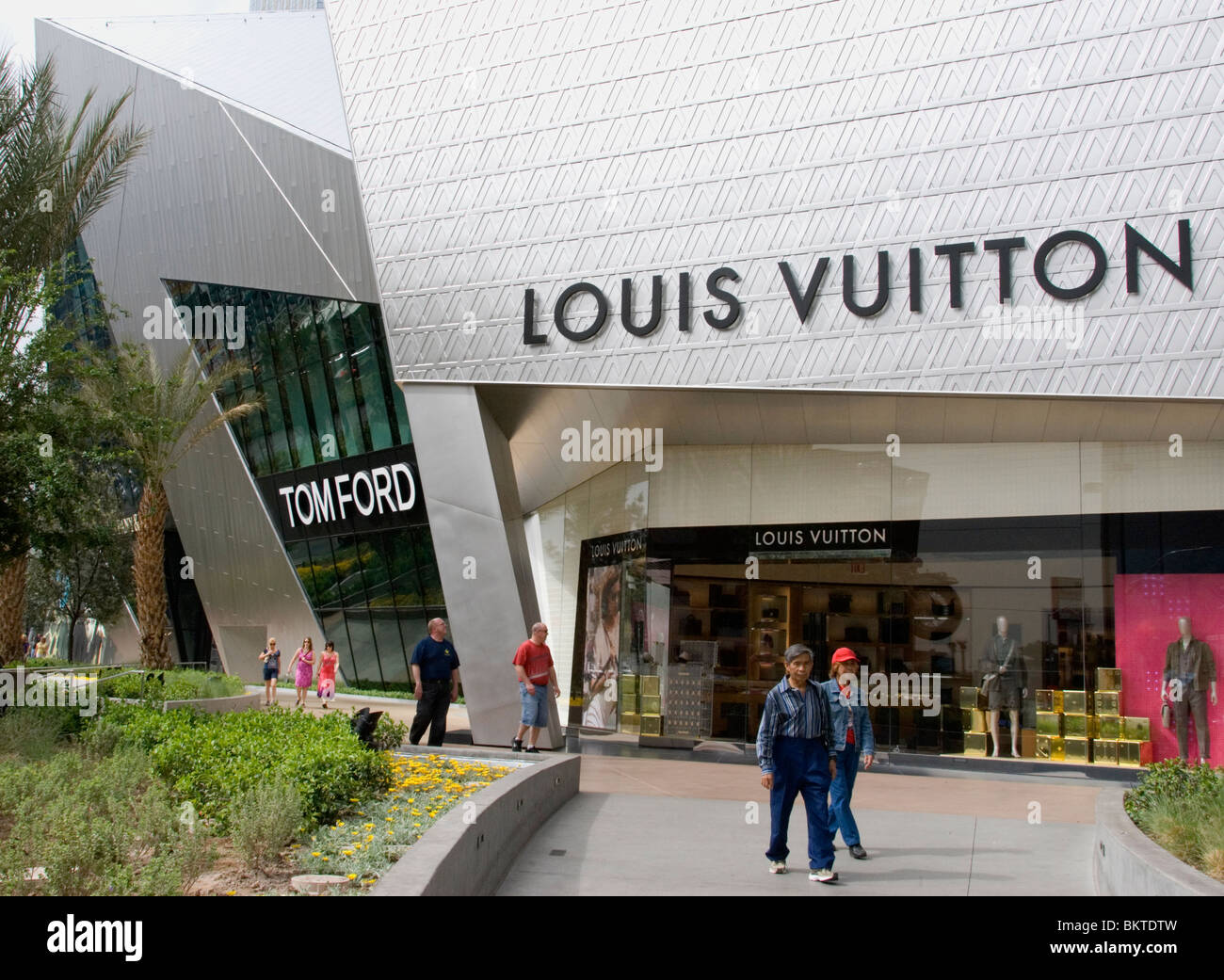 Louis Vuitton Outlet auf die Kristalle an der City Center Las Vegas Strip Nevada USA Stockfoto