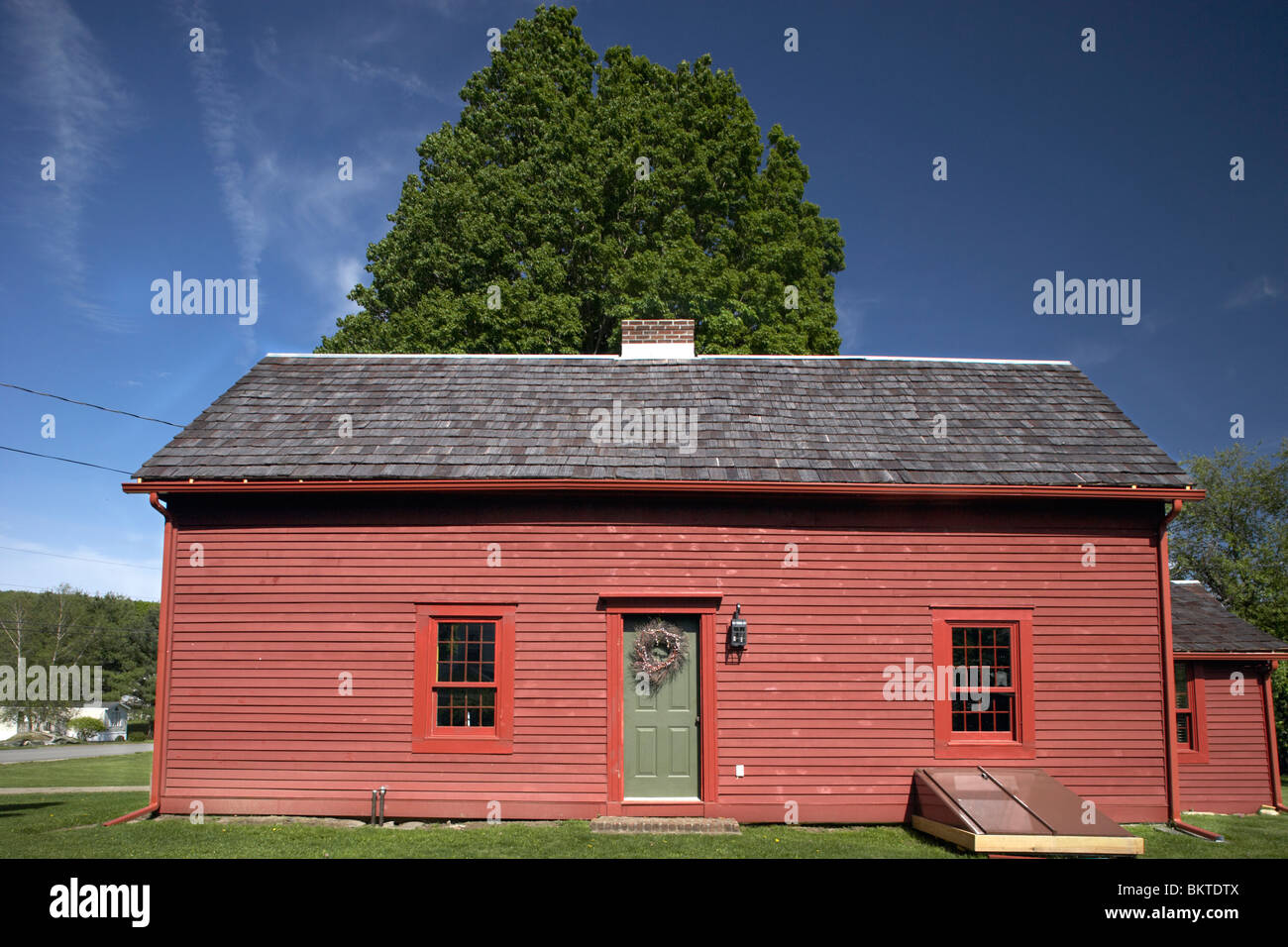 Defoe Mooar-Wright House ist Vermont ältesten. Es wurde um 1750 gebaut. Das Haus ist teilweise restauriert. Stockfoto