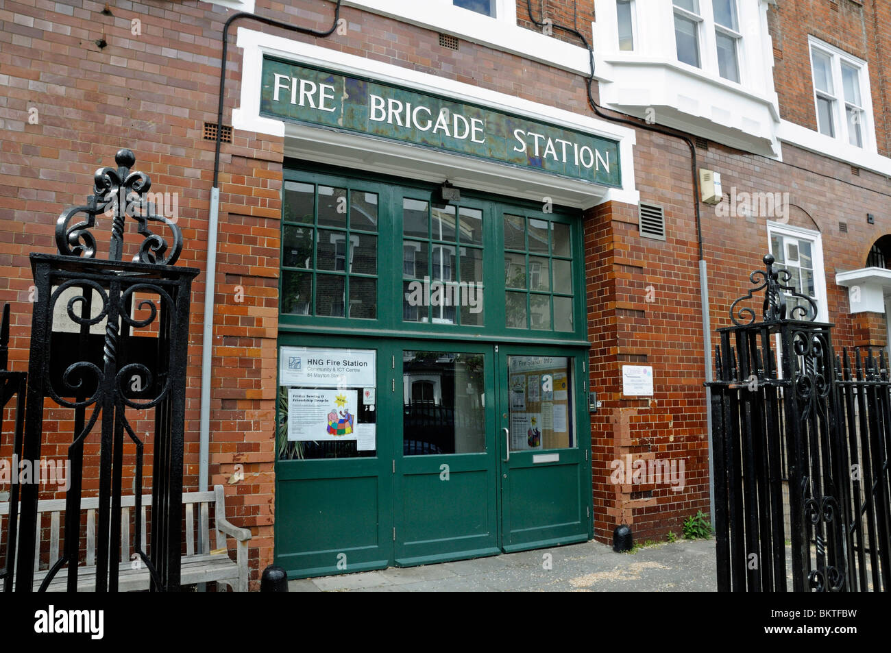 Stillgelegten Edwardian Feuerwehr Station, Mayton Street, Holloway, London, England UK Stockfoto