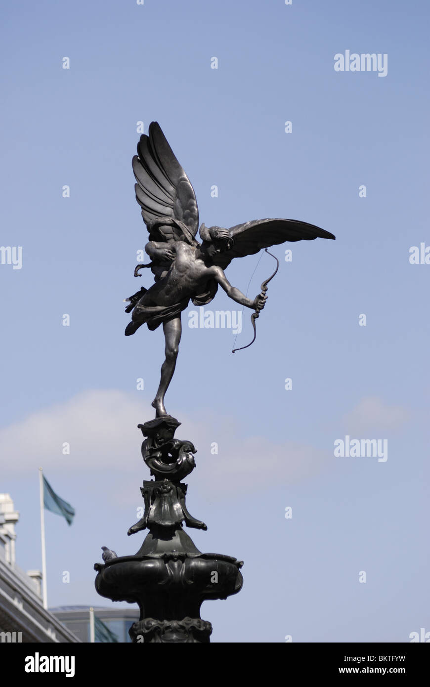 Statue des Eros, Piccadilly Circus, London, England, Vereinigtes Königreich Stockfoto