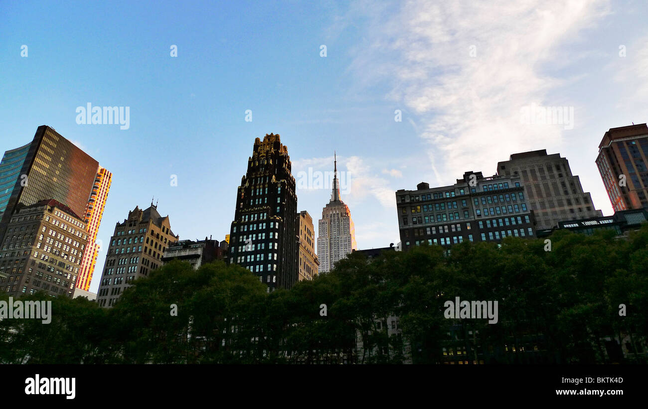 Empire State Building, New York City Skyline, USA. Stockfoto