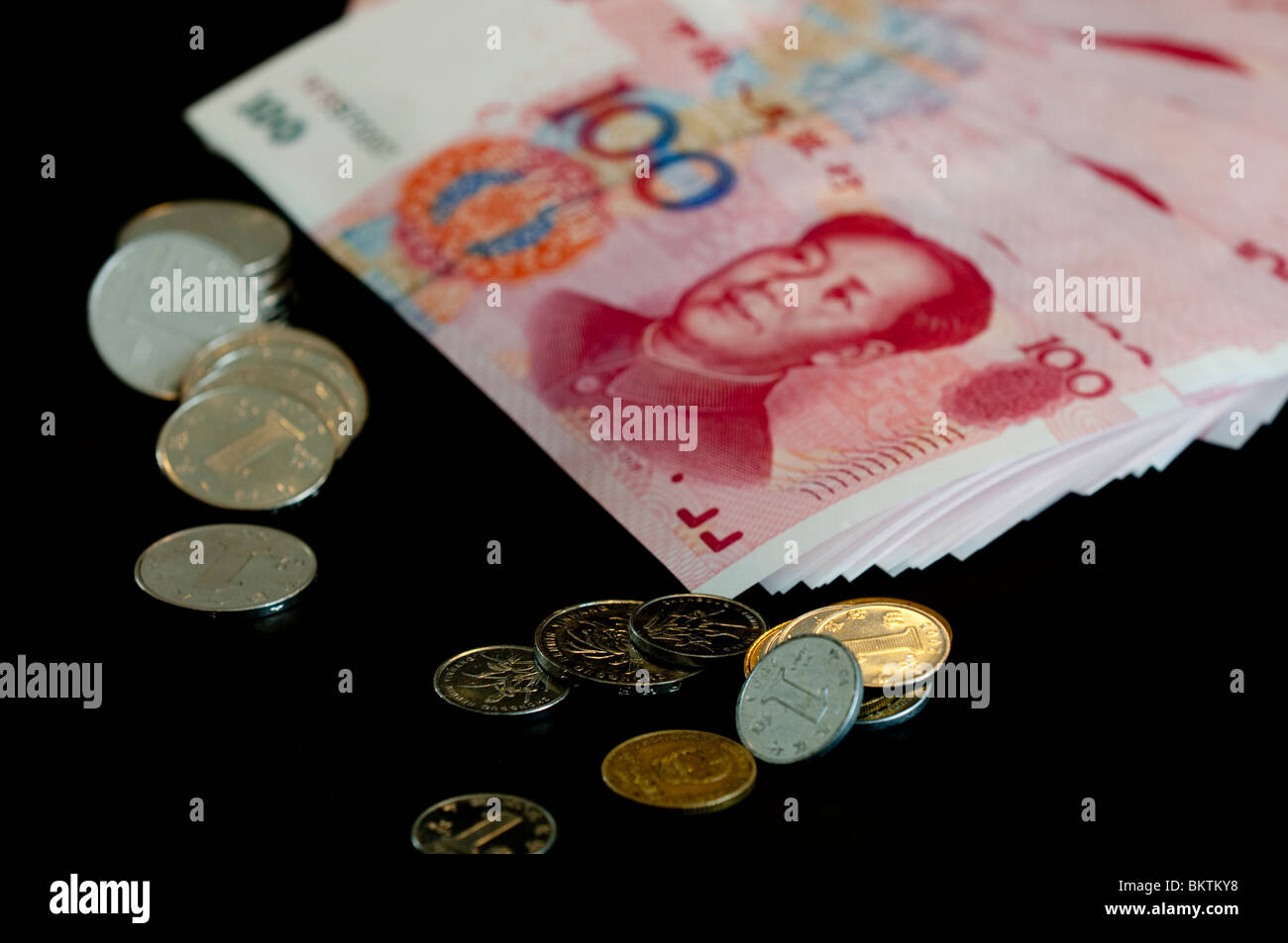 Chinesische Währung, Yuan oder Renminbi Stockfoto