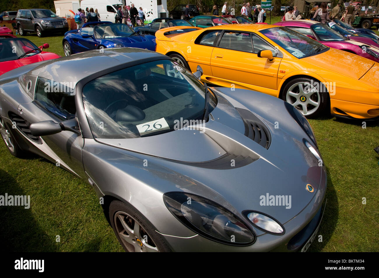 Lotus Cars auf Surrey Heath Show, 1. Mai 2010 Stockfoto