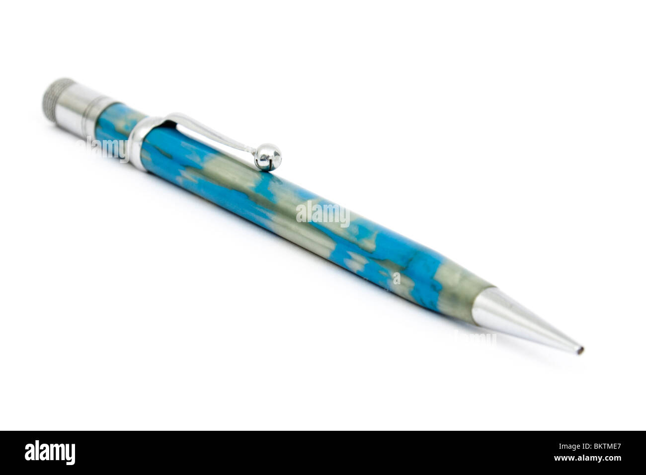 Jahrgang 1920 Platignum mechanische Drehbleistift, isoliert auf weißem Hintergrund Stockfoto
