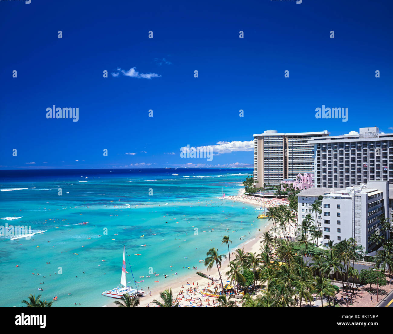 tropischen Hawaii Waikiki Strand Stockfoto