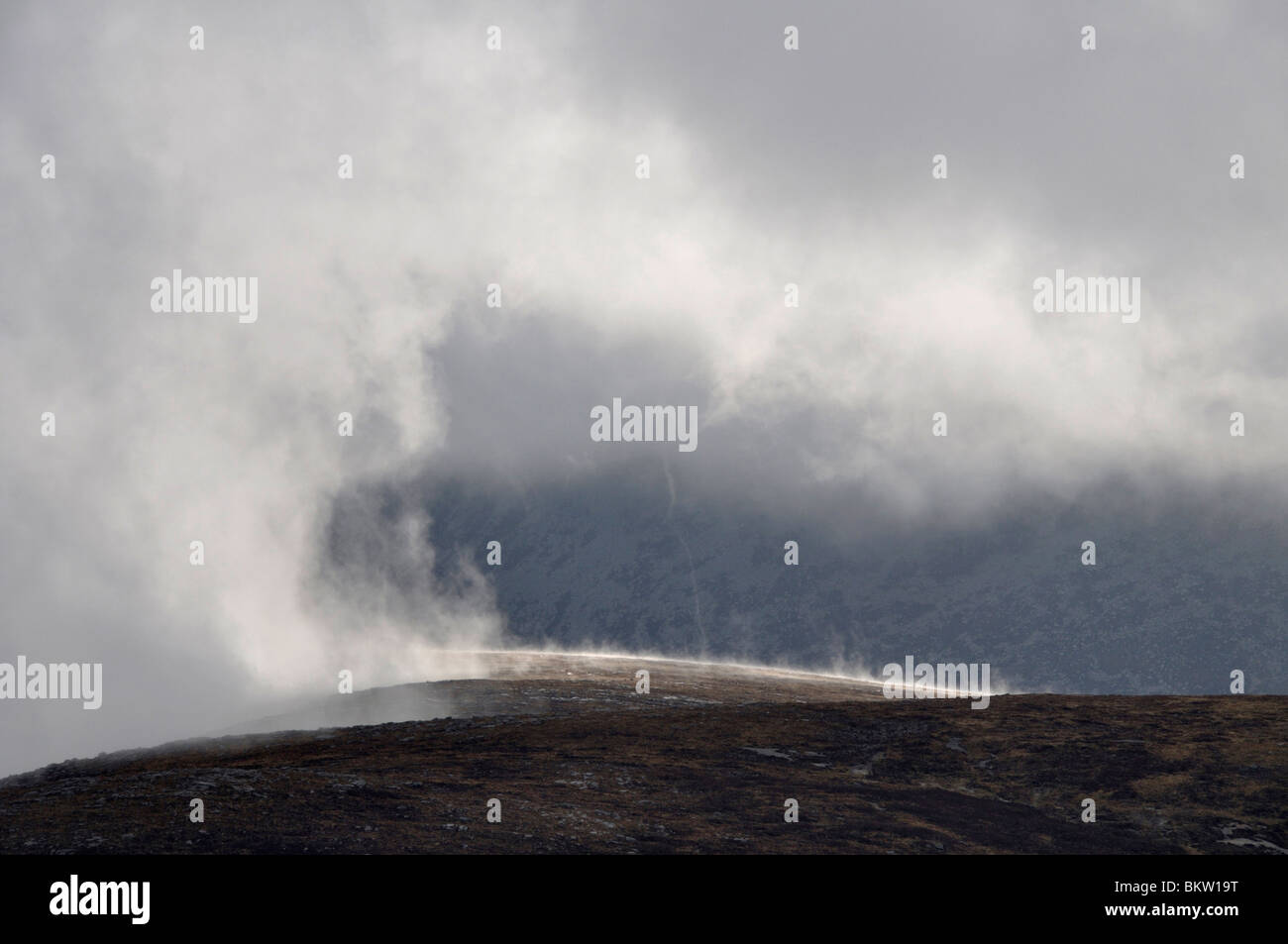 Cloud-clearing, Beinn Bhreac, Arran, Schottland Stockfoto