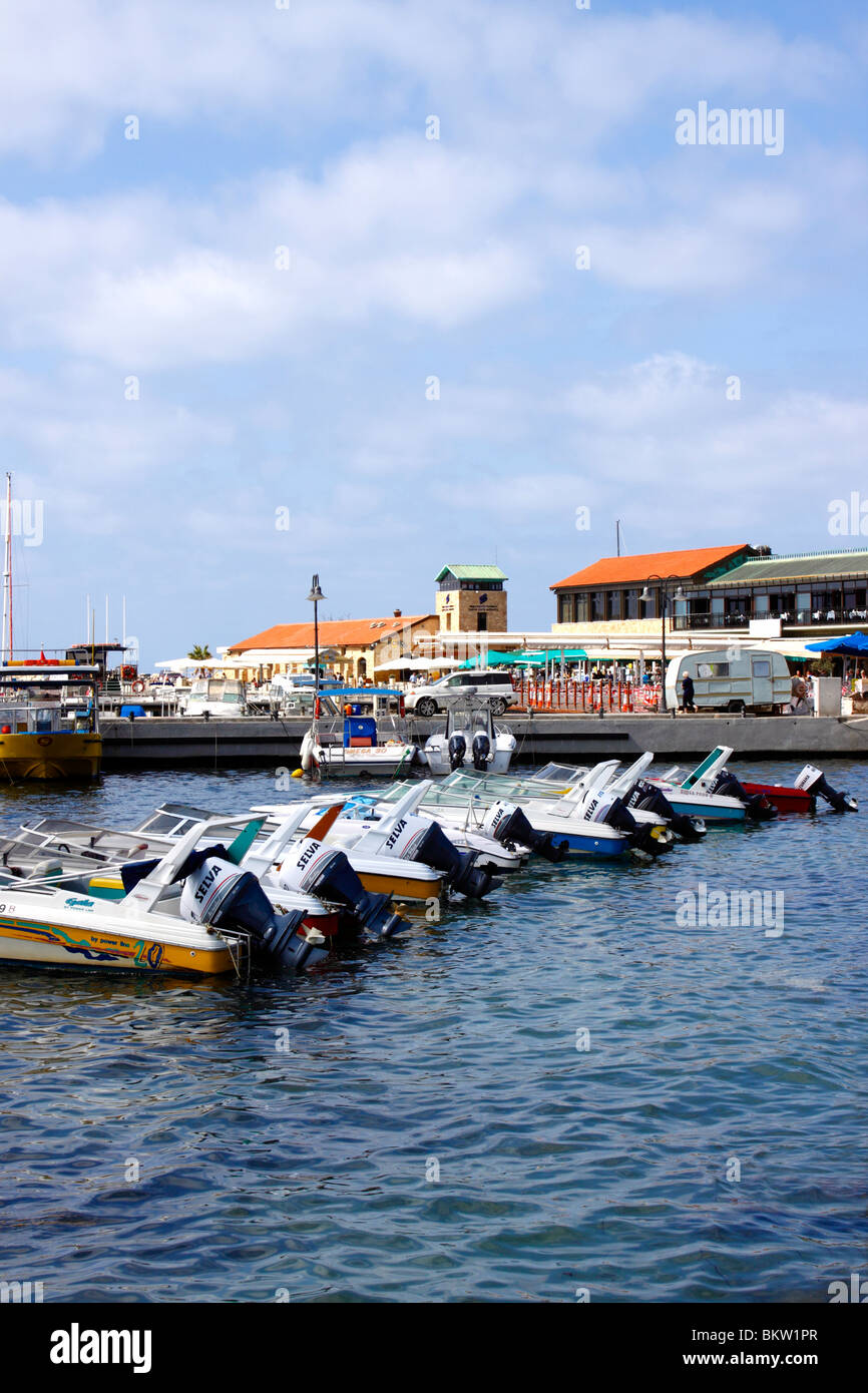 NOSTALGISCHES ZYPERN 2010. PAPHOS HARBOUR Stockfoto