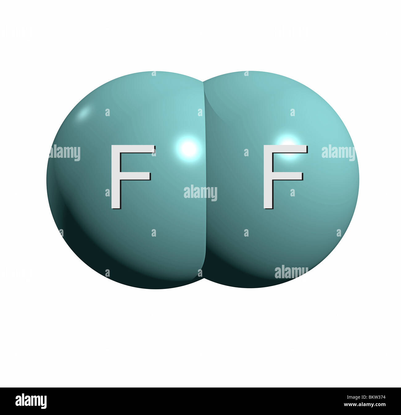 Fluormolekül F2 / Fluor Molekül F2 Stockfotografie Alamy