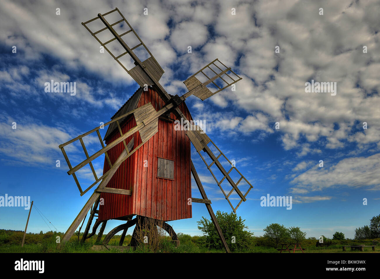 Windmühle Stockfoto