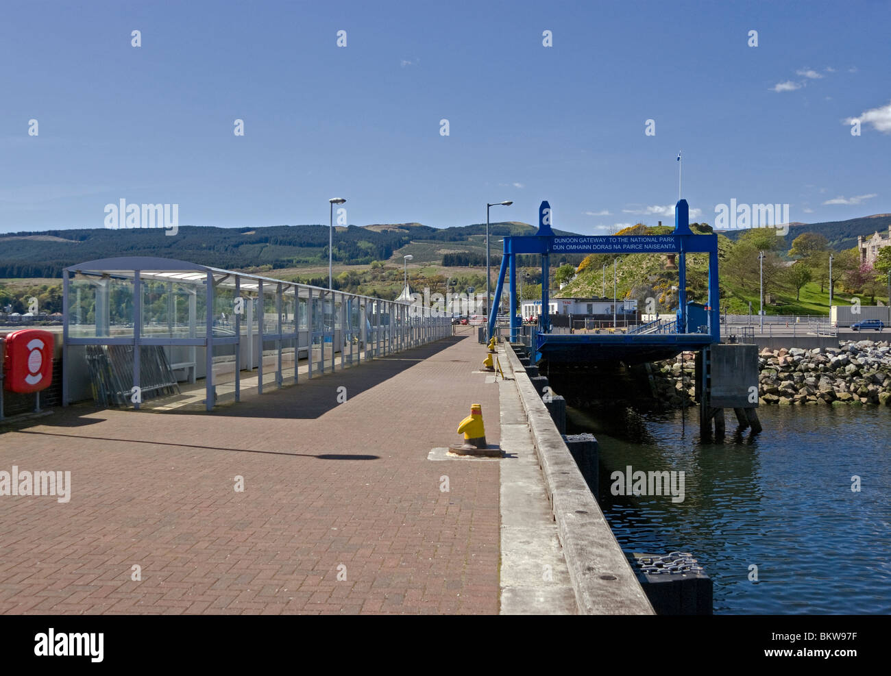 Neue RoRo-Terminal im Hafen von Dunoon Schottland Stockfoto
