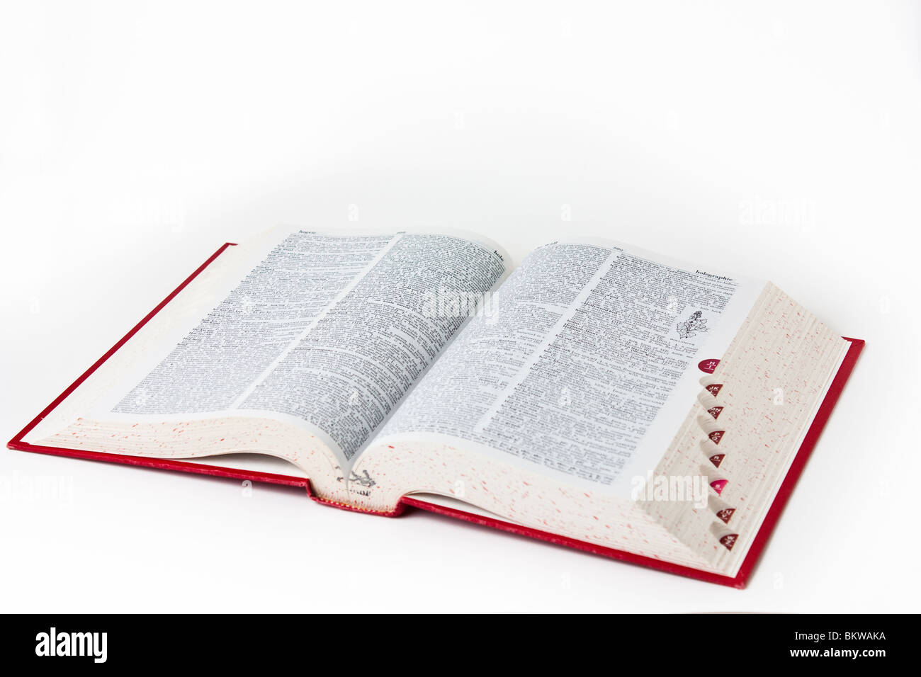 Wörterbuch-Definition Buch Bücher Referenz Ausschnitt Stockfoto