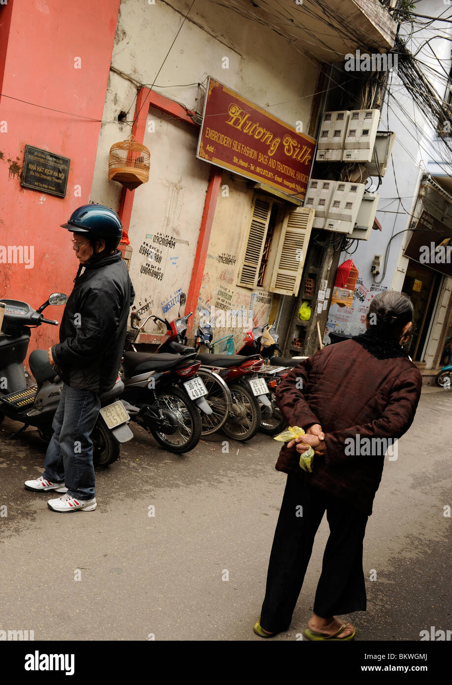 Straßenszene, Hanoi, vietnam Stockfoto