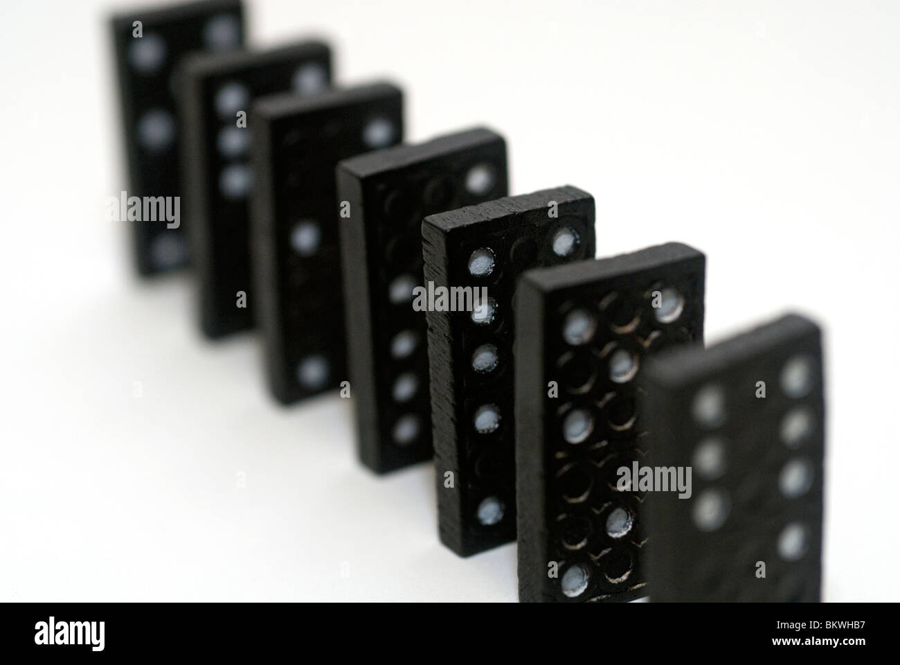 Domino-Fliesen. (© Richard B. Levine) Stockfoto