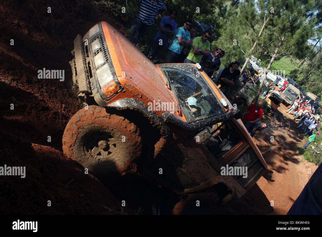 Ein 4 x 4 off Road rally in Famoes, Portugal Stockfoto