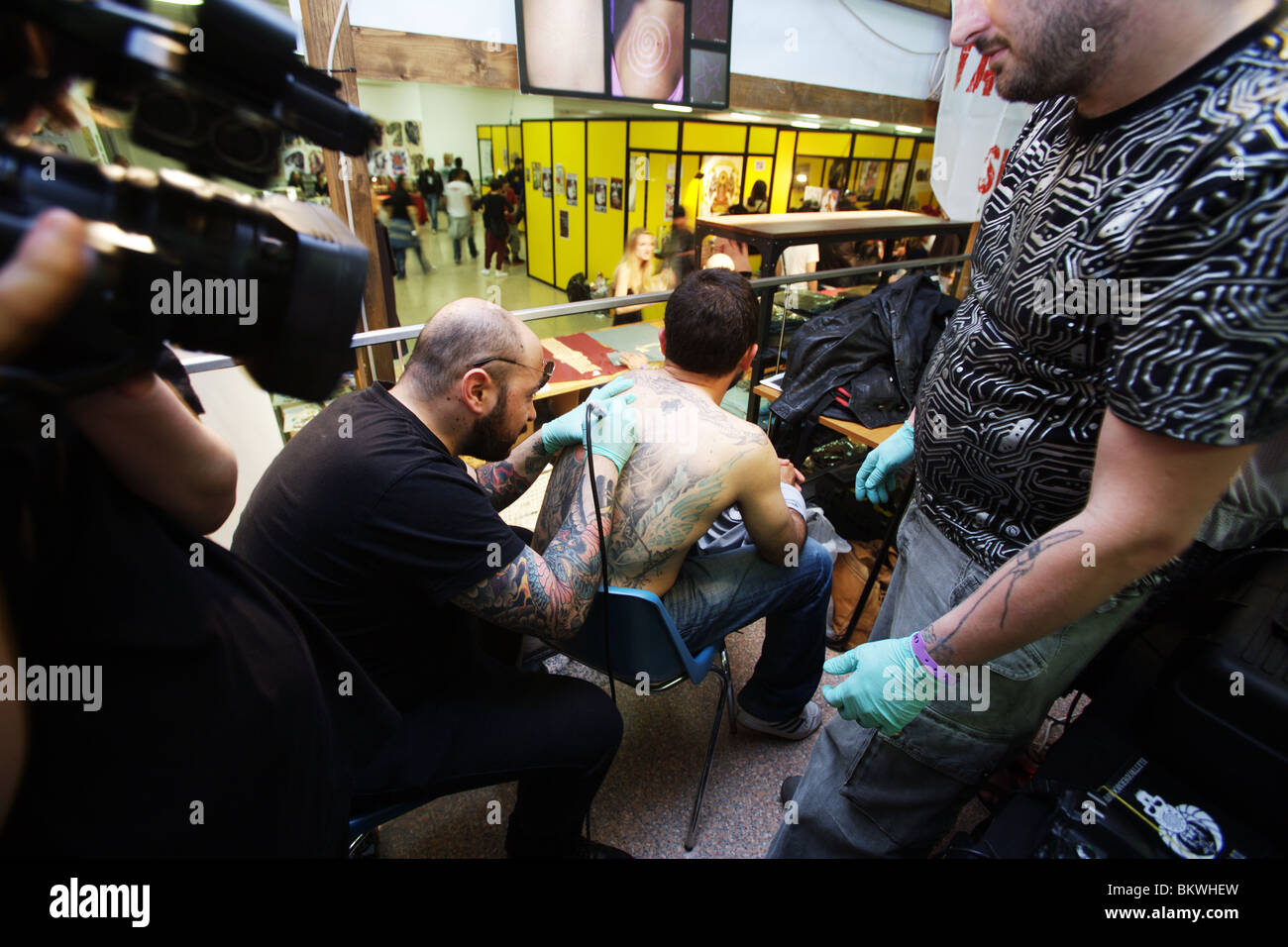 Tattoo-Convention in Rom 2010. Stockfoto