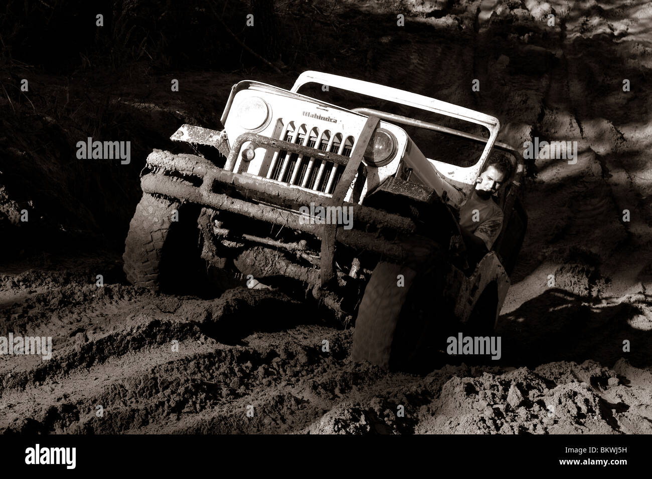 Ein 4 x 4 off Road rally in Famoes, Portugal Stockfoto