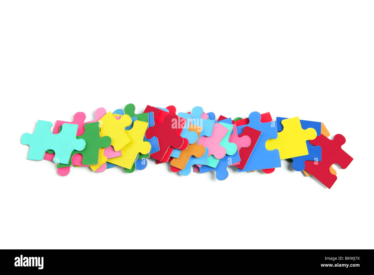 Jigsaw Puzzle-Teile Stockfoto