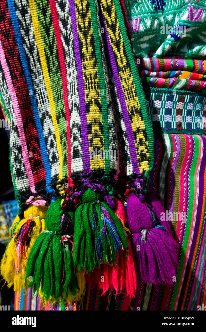 Traditionelle Maya-Kostüm Guatemala Solola region Stockfoto