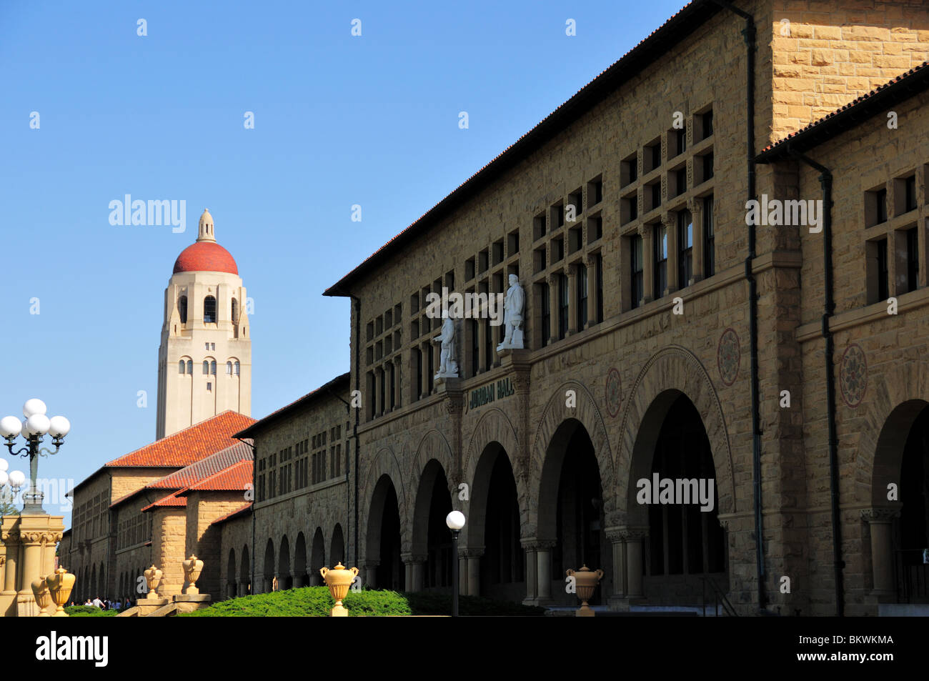 Der Jordan Hall. Stanford University, Palo Alto, Kalifornien, USA. Stockfoto
