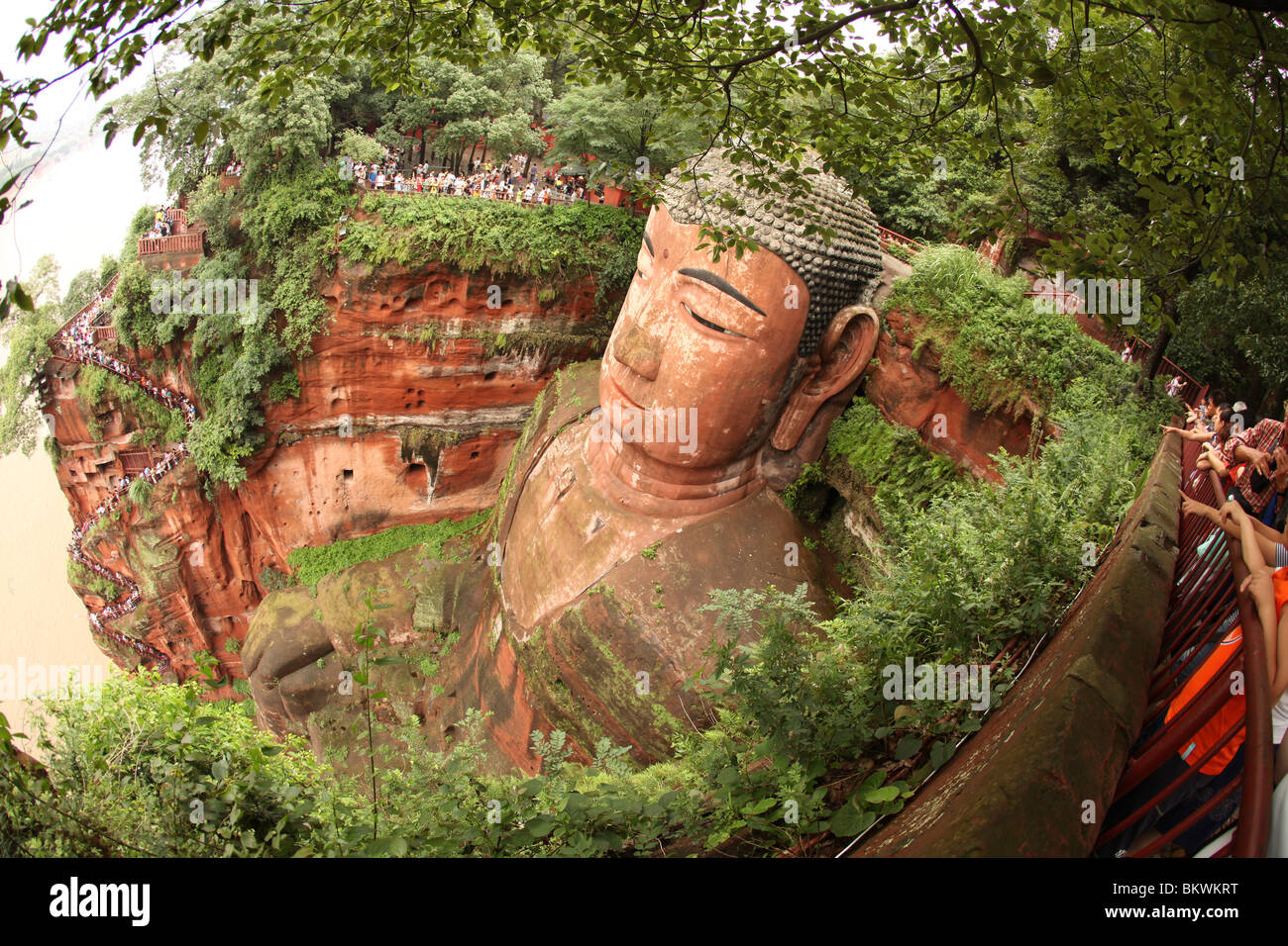 Riesenbuddha, Leshan, China Stockfoto
